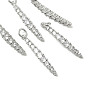 SHEGRACE Brass Micro Pave Cubic Zirconia Pendants, Cadmium Free & Nickel Free & Lead Free, Clear