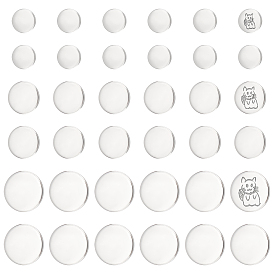 150 шт. 3 стиль 304 штамповка из нержавеющей стали пустые бирки кабошоны, плоско-круглые