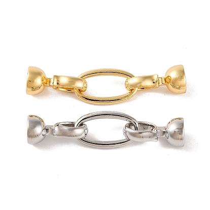 Латунь раз по сравнению с застежками, без кадмия, без никеля и без свинца, овальные