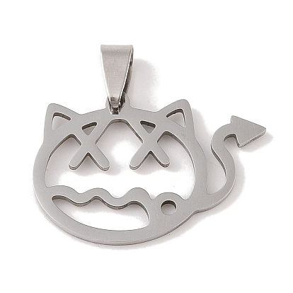 Pendentifs en acier inoxydable, charme du diable