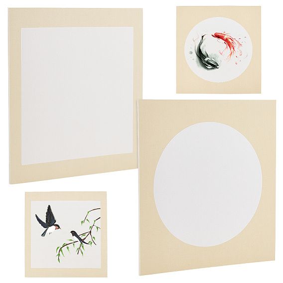 2 набор 2 открытка из рисовой бумаги в китайском стиле, сюань бумага, прямоугольные, принадлежности для каллиграфии