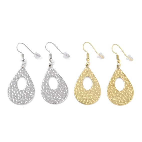 304 из нержавеющей стали болтаться серьги, для женщин, капля с канавкой