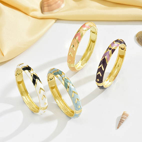 Браслет из эмали золотого сплава, стрелка шаблон