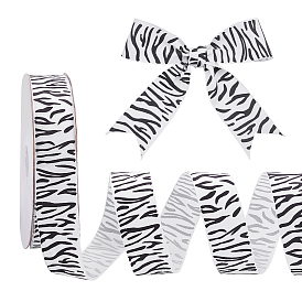 50 ярдов полиэстеровой ленты с принтом зебры, изготовление материалов, дары, ящики пакеты