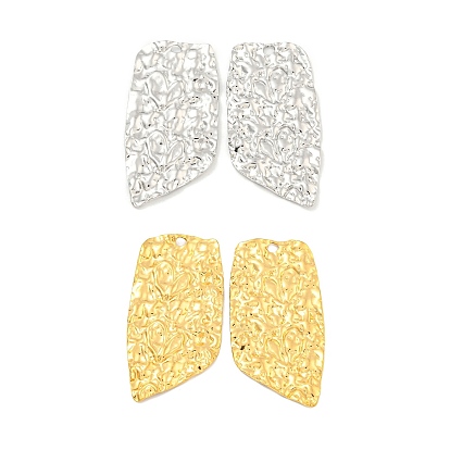 304 из нержавеющей стали большие кулоны, , Шарм неправильного прямоугольника