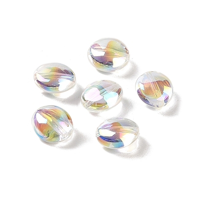 Acrylic Beads, Imitation Baroque Pearl Style, Oval
