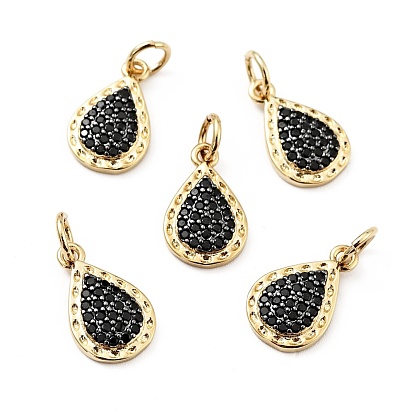 Латунные микро проложить кубического циркония подвески, с целью перехода в кольце, реальный 18 k позолоченный, долговечный, без свинца, без кадмии и без никеля, слеза