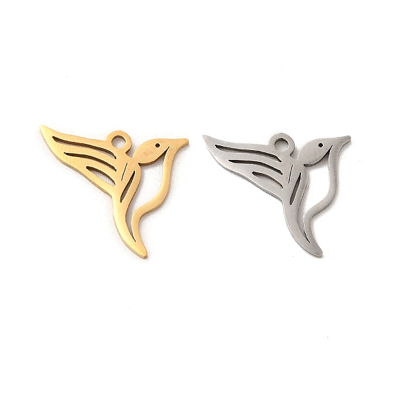 201 подвески из нержавеющей стали, амулеты птиц