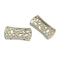 Tibetan Style Alloy Hollow Multi-Strand Links, Rectangle, Cadmium Free & Lead Free, 25x12x4mm, Hole: 1mm