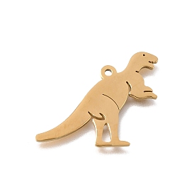304 Stainless Steel Pendants, Dinosaur Charms
