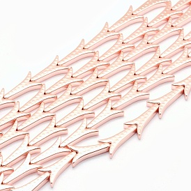 Electroplate Non-magnetic Synthetic Hematite Beads Strands, Grade AA, Long-Lasting Plated, Dragon Tail