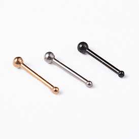 304 Stainless Steel Nose Studs, Nose Bone Rings, Nose Piercing Jewelry