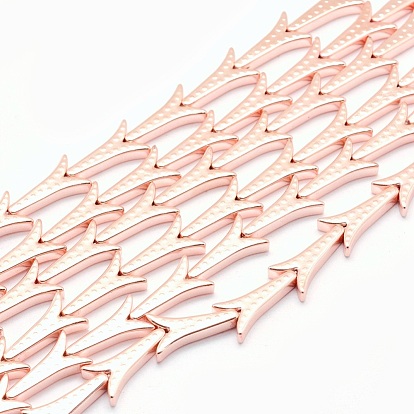 Electroplate Non-magnetic Synthetic Hematite Beads Strands, Grade AA, Long-Lasting Plated, Dragon Tail