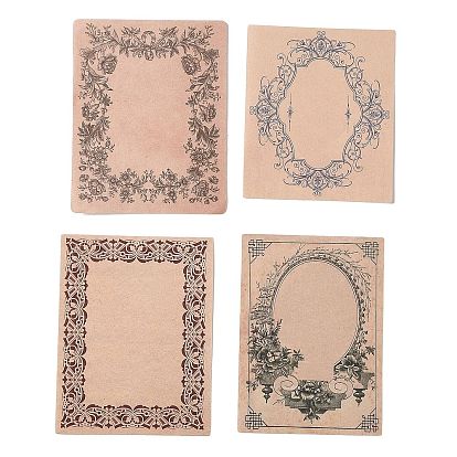 30 листы старинных блокнотов для заметок, наклейки с наклейками, для офисного школьного чтения, прямоугольные