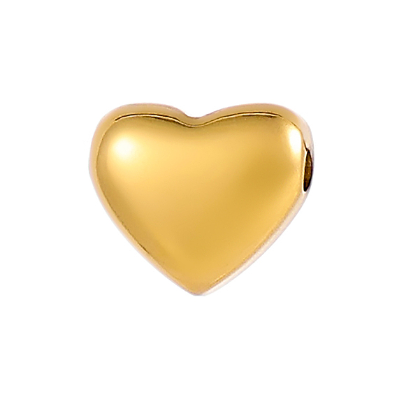 Сердце 304 бусины из нержавеющей стали, ионное покрытие (ip)