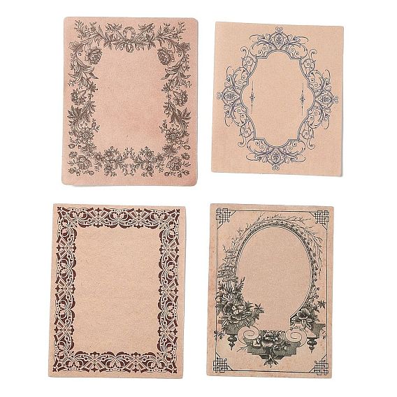 30 листы старинных блокнотов для заметок, наклейки с наклейками, для офисного школьного чтения, прямоугольные