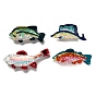 Акриловые заколки-когти с морскими мотивами, рыба