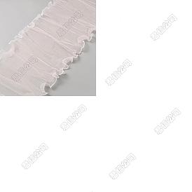 1 Bolsa de poliéster para envolver ramo de flores, papel de malla, con borde de plástico abs imitación perla, para el día de San Valentín, boda, decoración de cumpleaños