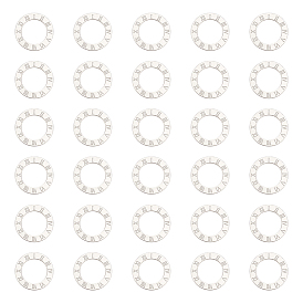 30 шт. 304 соединительные кольца из нержавеющей стали, кольцо с римскими цифрами 1~12