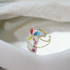 Керамика с манжетой из сплава, вращающиеся кольца для женщин, ветряная мельница