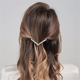 Sparkling Rhinestone Hair Clip for Women, Elegant and Versatile Hair Accessories