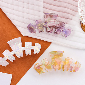 Fishbone Acetate Claw Hair Clips, for Girls Kids