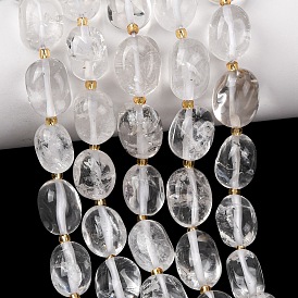 Природных кристаллов кварца бисер нитей, горного хрусталя, самородки, упавший камень, с бисером