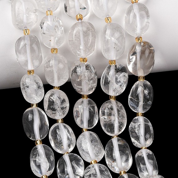 Природных кристаллов кварца бисер нитей, горного хрусталя, самородки, упавший камень, с бисером