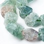 Raw Rough Natural Fluorite Beads Strands, Nuggets