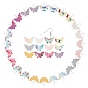 DIY Butterfly Leather Earring Making Kits, Including PU Leather Pendants, Brass Earring Hooks, Iron Jump Rings