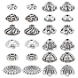 Tibetan Style Alloy Bead Caps, Apetalous, Lead Free