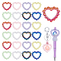 32 шт 8 цвета пластиковые бусины, сердце