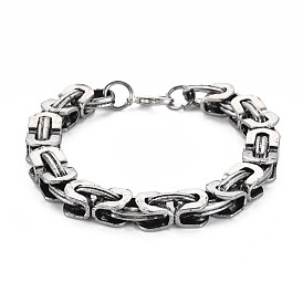 Alloy Byzantine Chains Bracelet for Men Women