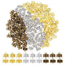 150Pcs 3 Colors Alloy Charms, Book