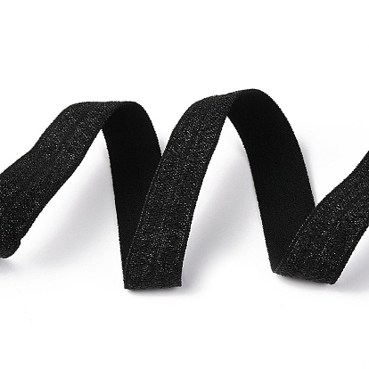 Gold und Silber funkeln elastisches seitliches Nylonband, Gewebekleidungsnähzubehör