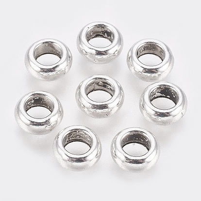 Европейские бусины тибетского стиля , бусины с большим отверстием, без кадмия и без свинца, пончик, 10x4 мм, отверстие : 5 мм