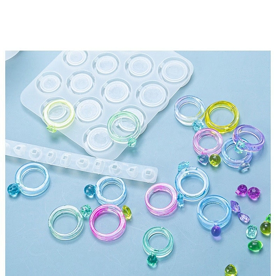 Силиконовые формы, для браслета решений, подвесные формы для литья из смолы, для уф-смолы, изготовление форм из эпоксидной смолы, кольцо