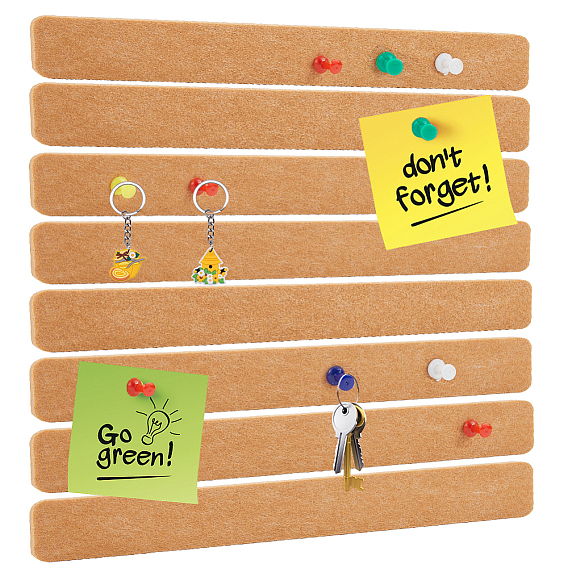 Прямоугольные самоклеящиеся фетровые стикеры для заметок в блокнотах, с железными булавками карты