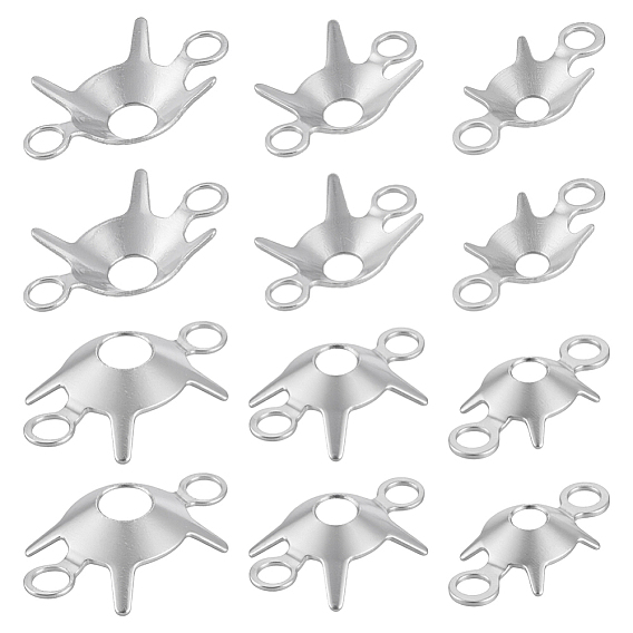 12 шт. оправы для когтей из стерлингового серебра со стразами, плоско-круглые, 1Замшевая ткань из ПК, квадратная салфетка для полировки серебра