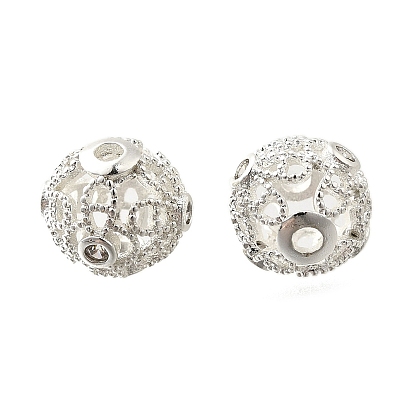 Латунные микропаве из прозрачного кубического циркония, долговечный, круглые