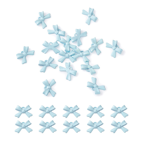 Кулоны с эмалевой росписью, бантом