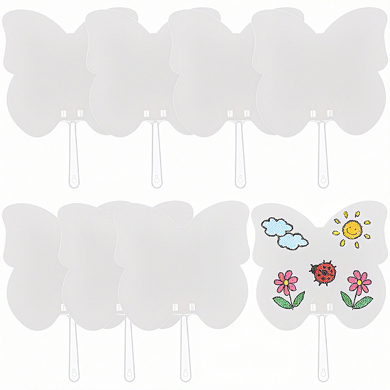 Бумажный ручной веер, фанаты пустой живописи, для детей поделки своими руками