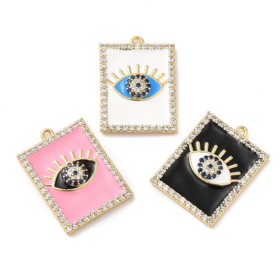 Покрытие стойки латунный цирконий с подвесками из эмали, не содержит свинца и кадмия, долговечное покрытие, реальный 18 k позолоченный, злые глаза