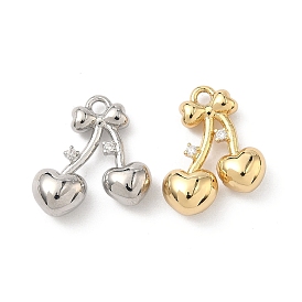 Латунные микро проложить кубического циркония подвески, черри прелести