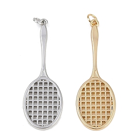 Латунные подвески, без кадмия и без свинца, ракетки для бадминтона, с целью перехода в кольце