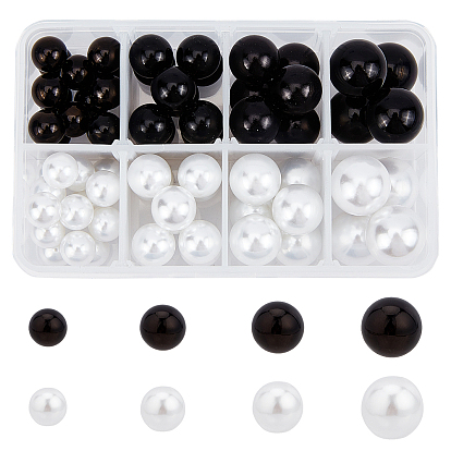 Imitation Pearl Acrylic Beads, No Hole, Round