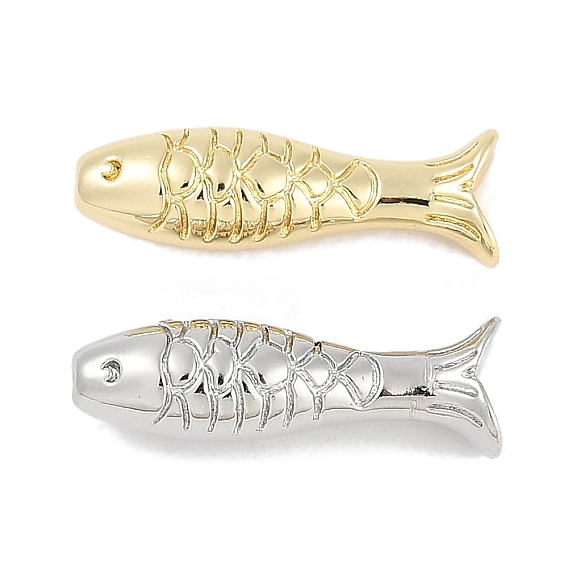 Латунные бусины, долговечные бусины, долговечный, без свинца и без кадмия, рыба