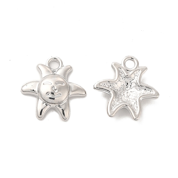 Alloy Pendants, Long-Lasting Plated, Cadmium Free & Lead Free, Sun