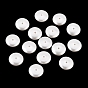 ABS Plastic Imitation Pearl Beads, Flat Round