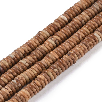 Естественного изображения яшмы бисер нитей, рондель